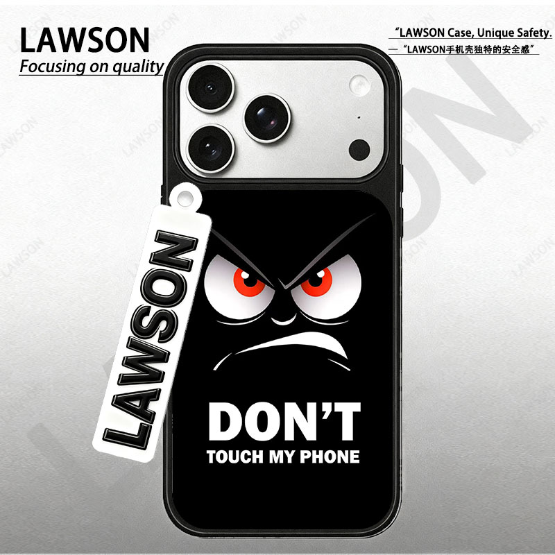 不可碰磨砂磁吸黑边苹果17promax/16/15华为小米防摔防汗手机壳