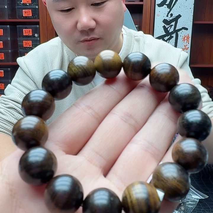 阴沉木无事牌手串15