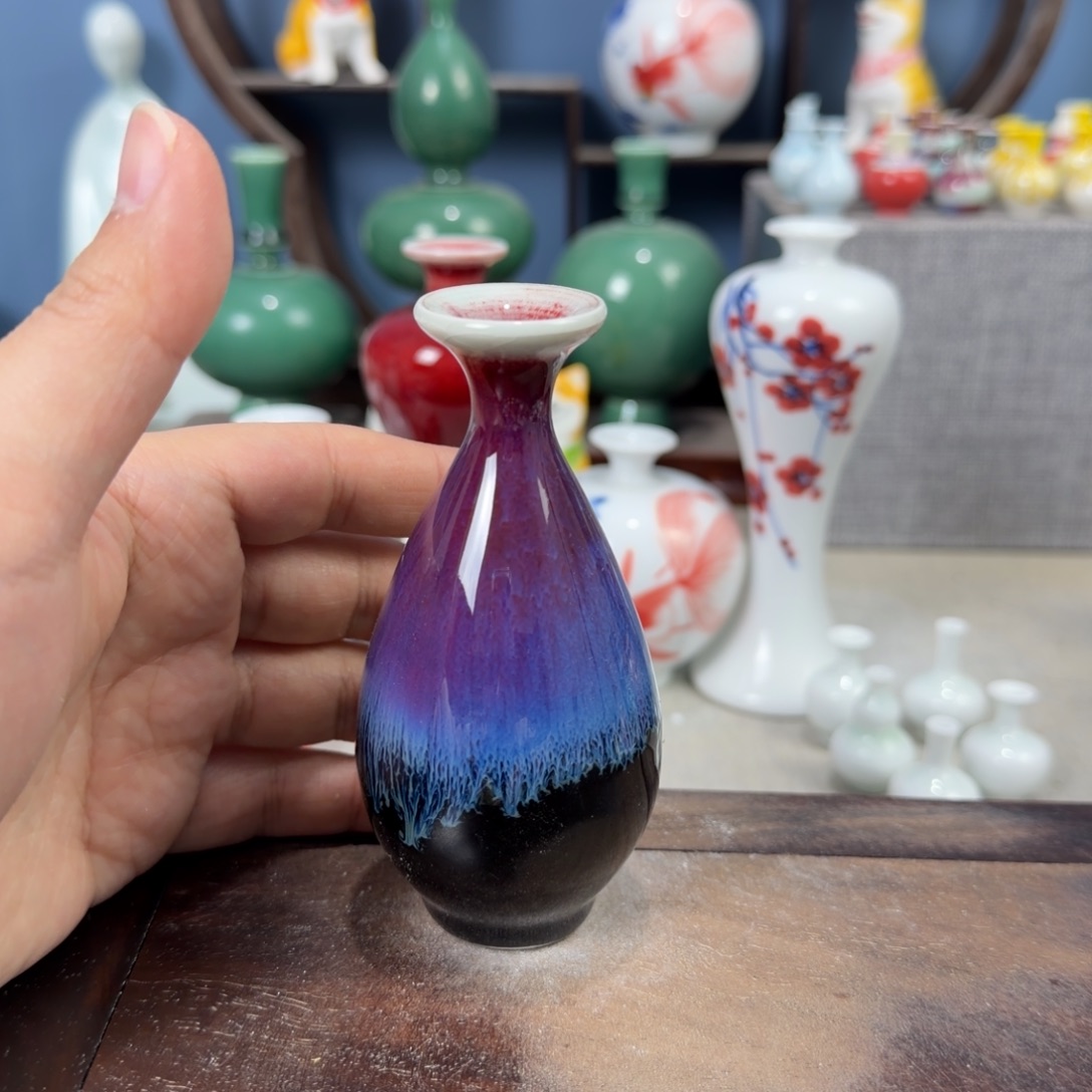 陶瓷手工小花器摆件