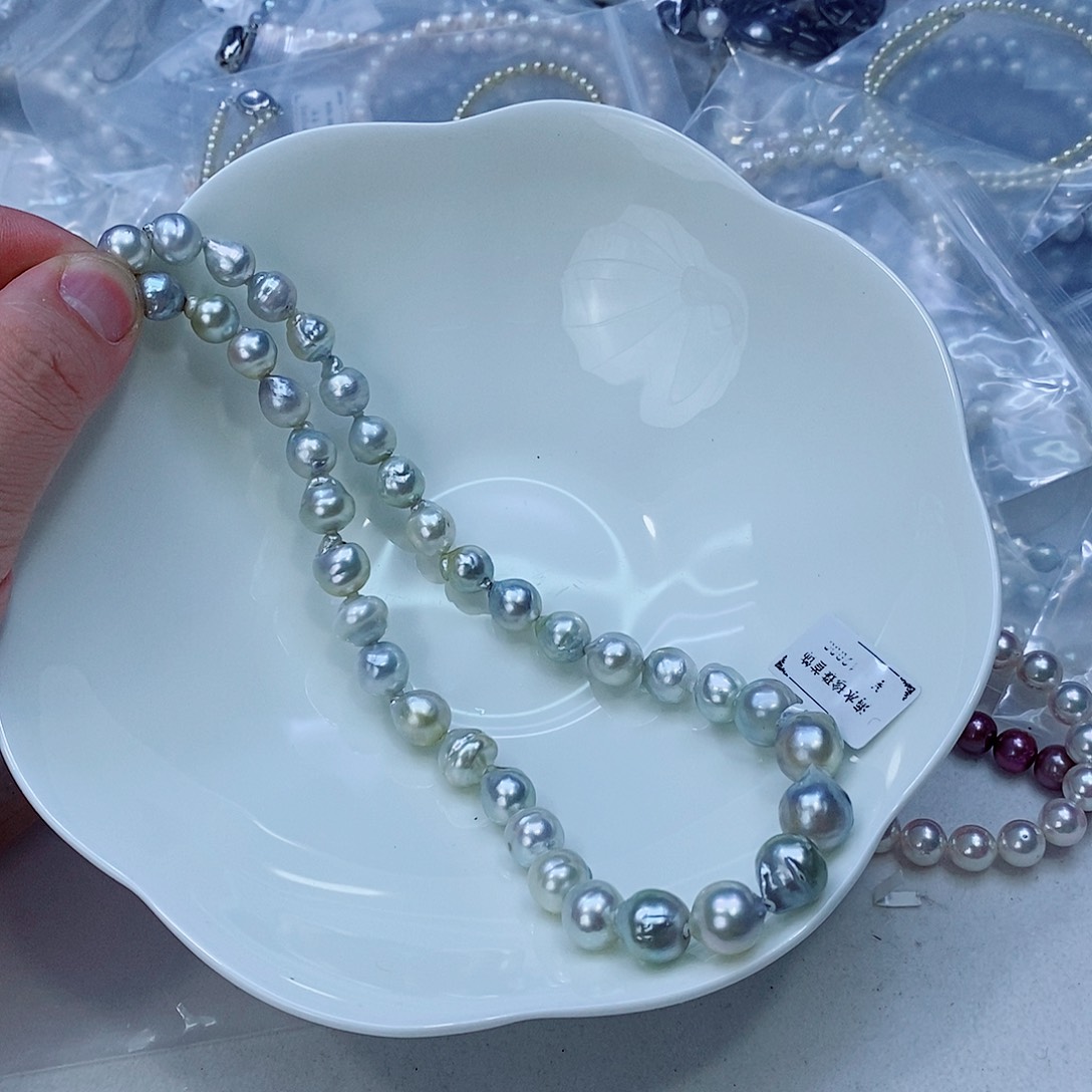 海水珍珠颈饰银S925镶嵌