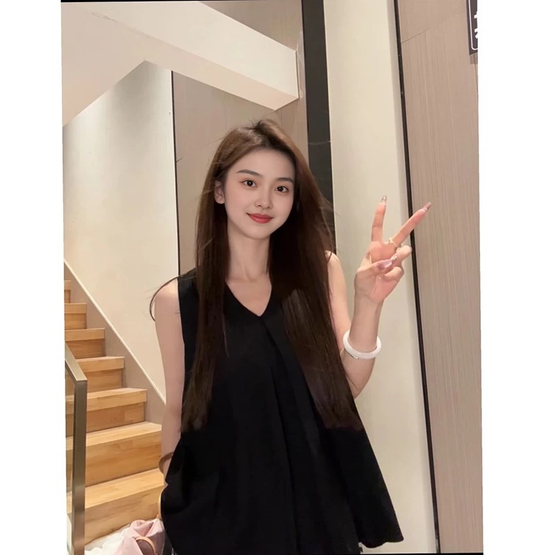 3V领子背心橄榄绿
