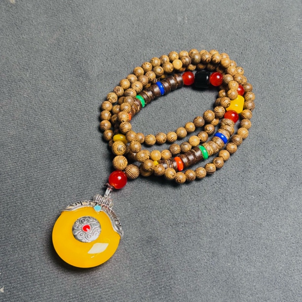 （正价补贴）花梨木多宝毛衣链