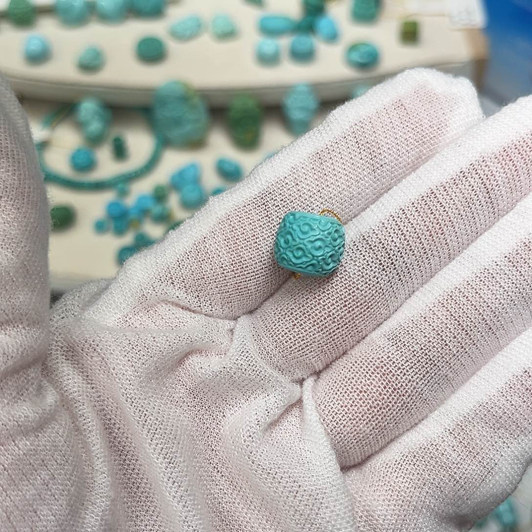 绿松石未镶嵌珠宝半成品