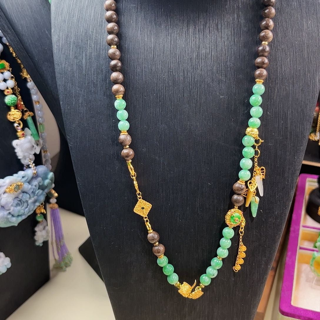 【闪购商品】翡翠项链未镶嵌瑞*翡翠