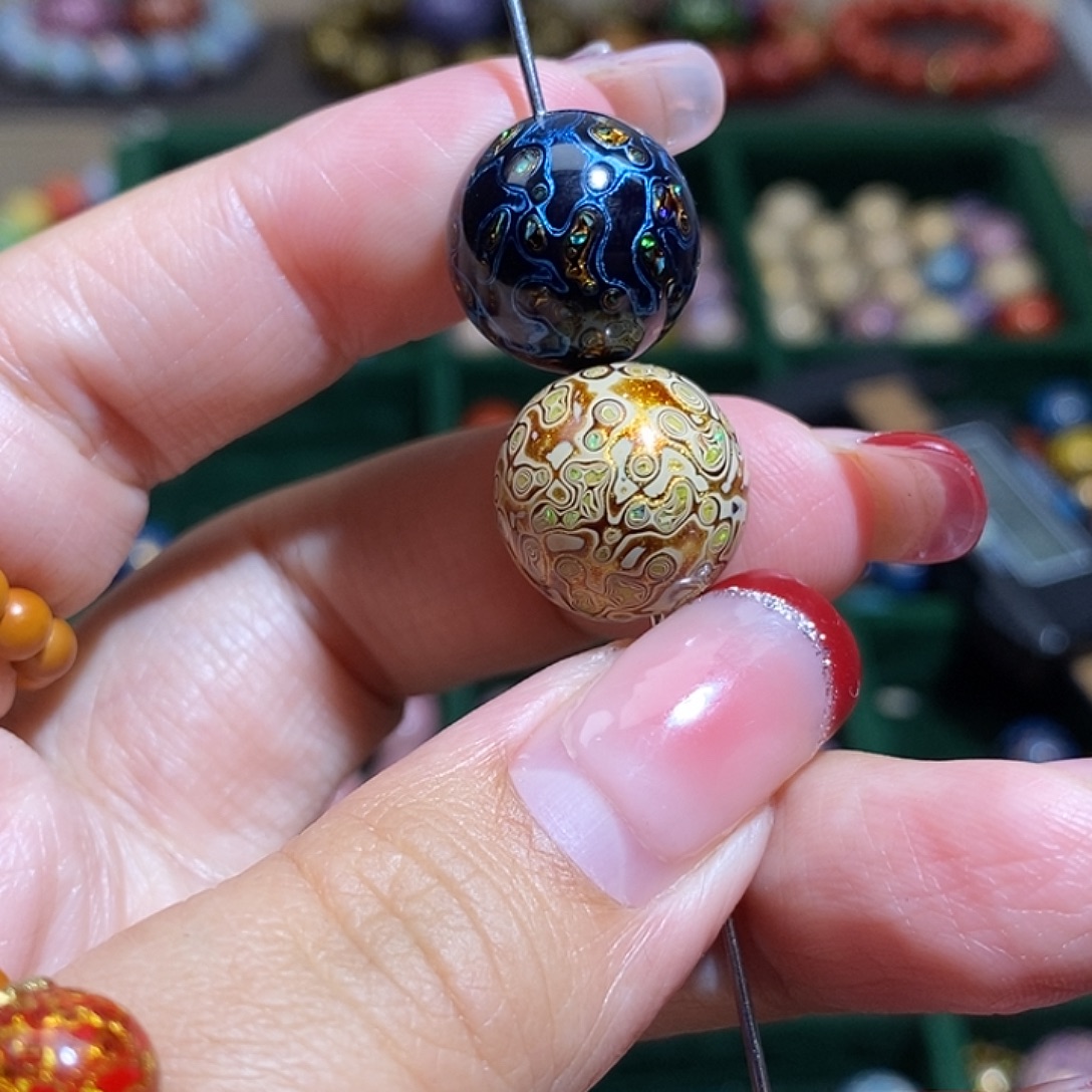 洋***嘿大漆珠1.5犀皮细欧款