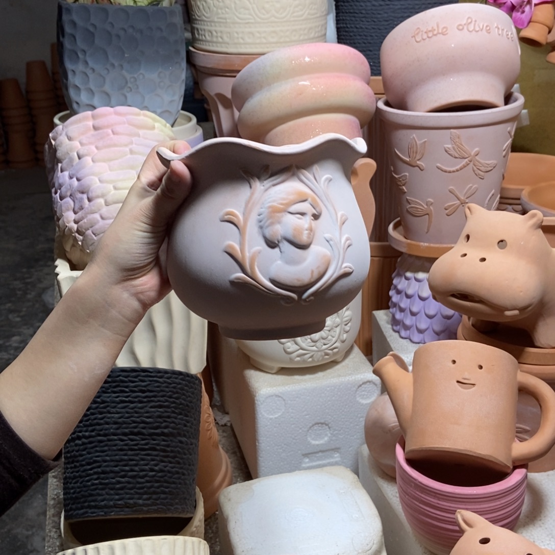 15×15雾化花边大卫 粗陶1个
