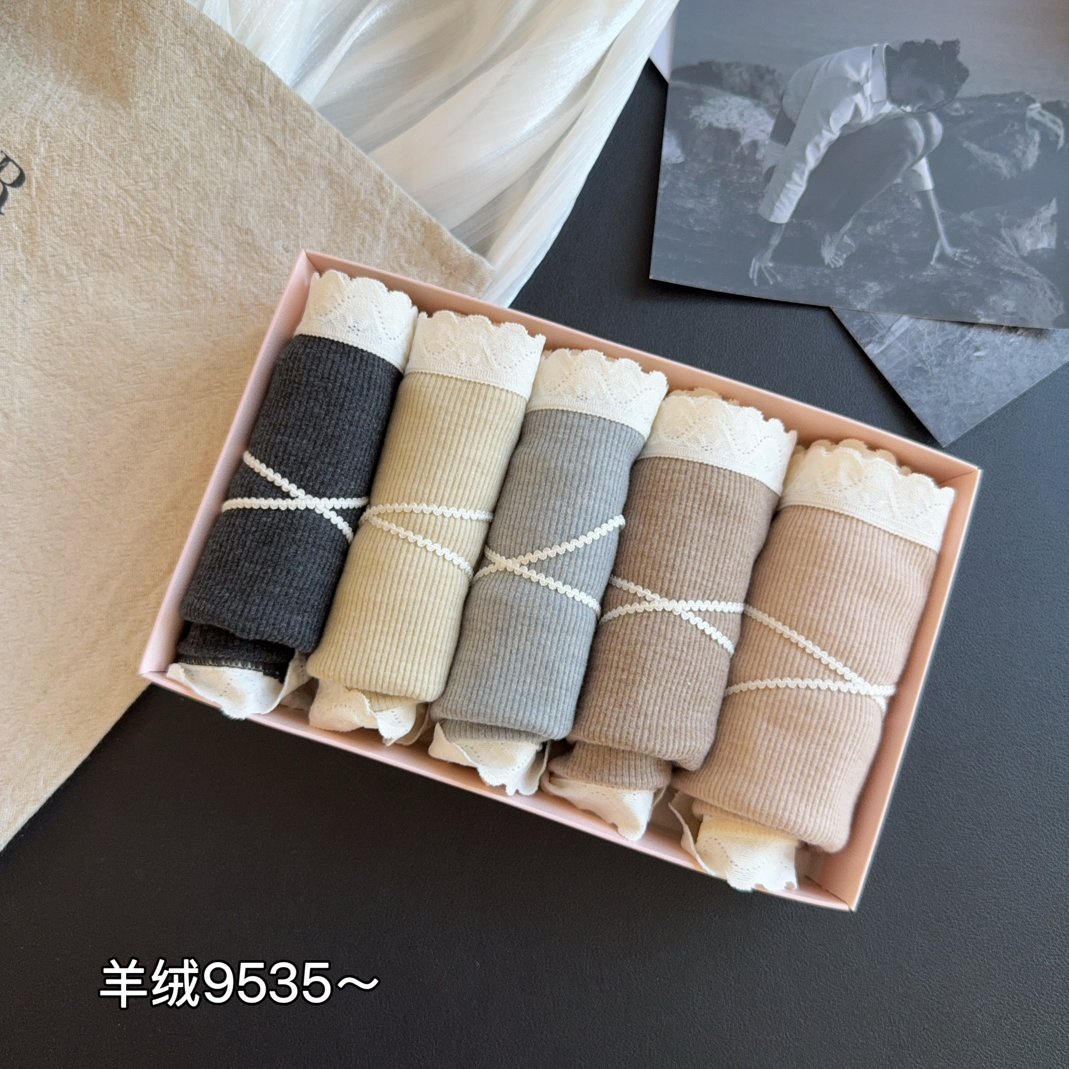 【5条装】性感三角裤透气森系东季女三角内裤内裤中腰成人