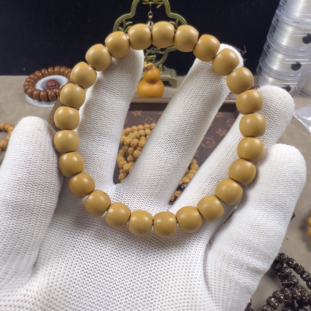 核桃手串/手链玉*精品直切 9.4mm全品无暇