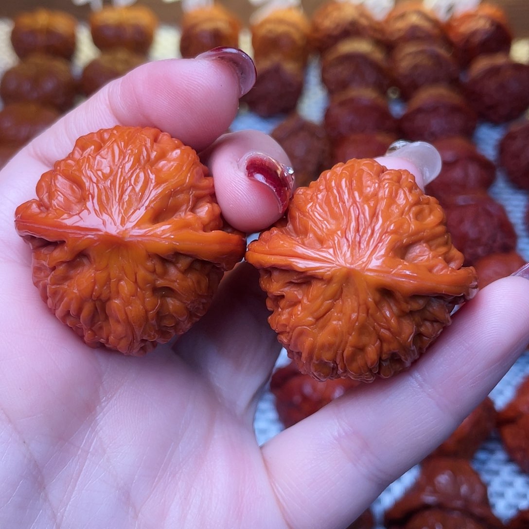 桃核吊坠文玩核桃 手把件 磨盘 38