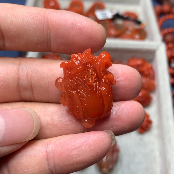 吊坠(不含链)未镶嵌南红玛瑙