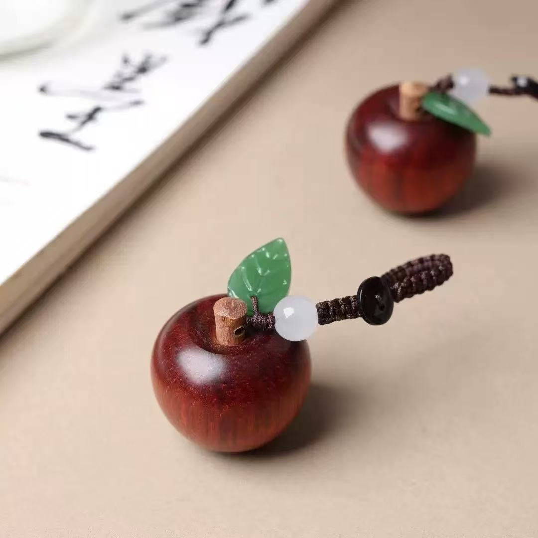 BJ331紫檀木小苹果摆件