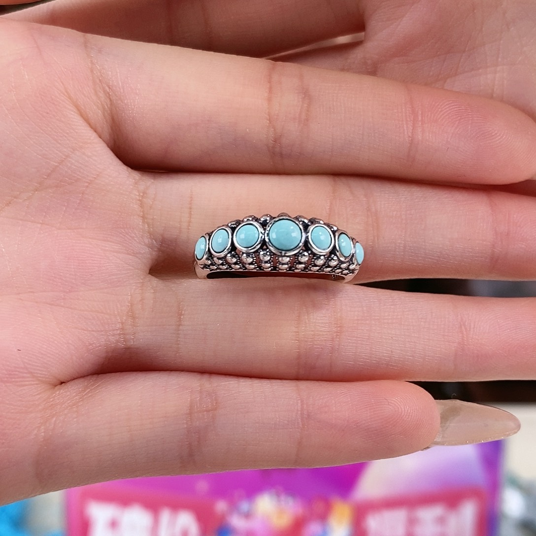 绿松石银S925镶嵌珠宝奇石