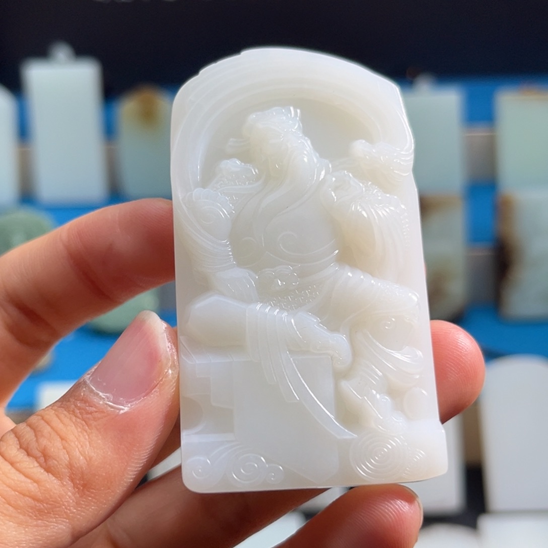 和田玉未镶嵌颈饰玩**叔