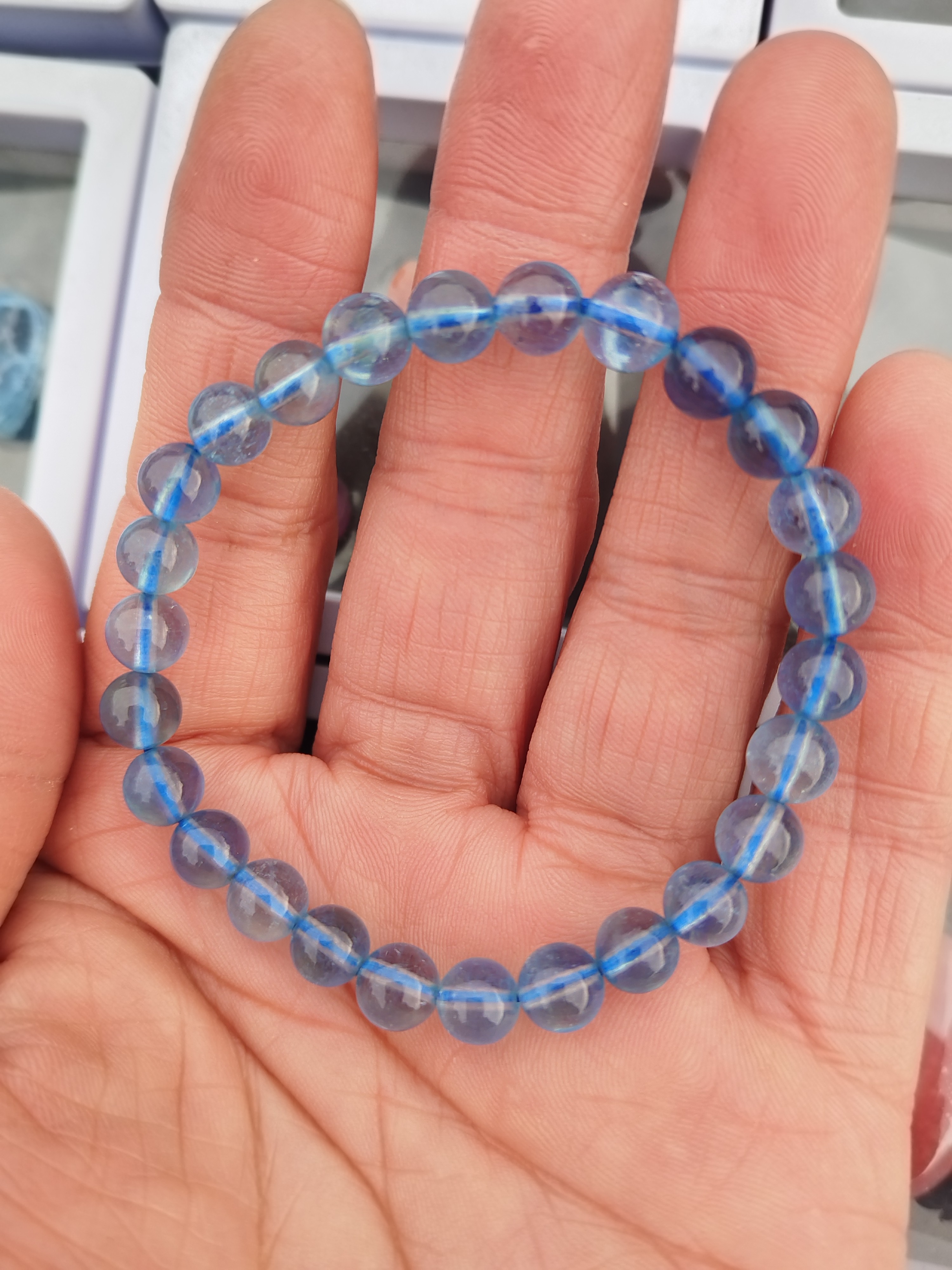 天然水晶天然紫水晶两条