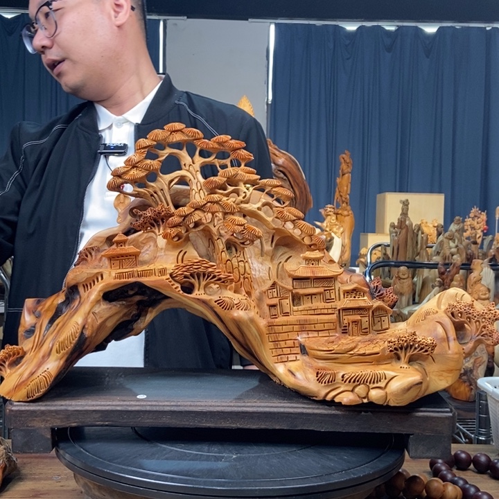 柏木（崖柏）山水倒流香送两盒香