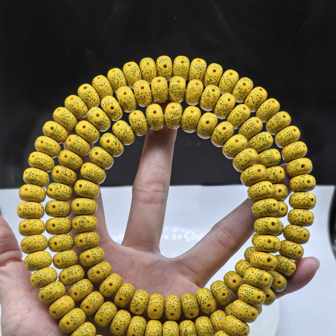 珍藏一步毕业级海南原生态鸡油黄12X8藏桶眼睛留白针尖星喇叭口