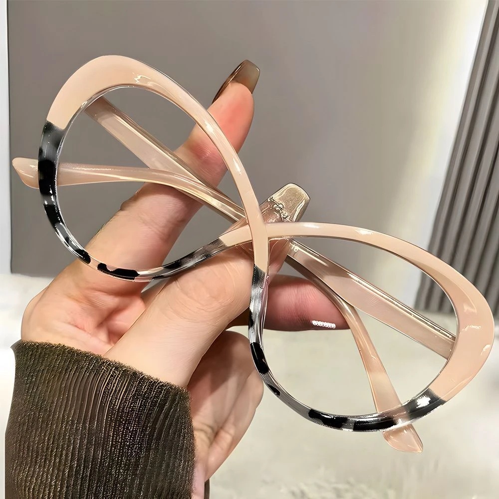 新款大框老花镜时尚高清防蓝光女士眼镜年轻老光眼睛变焦远近两用