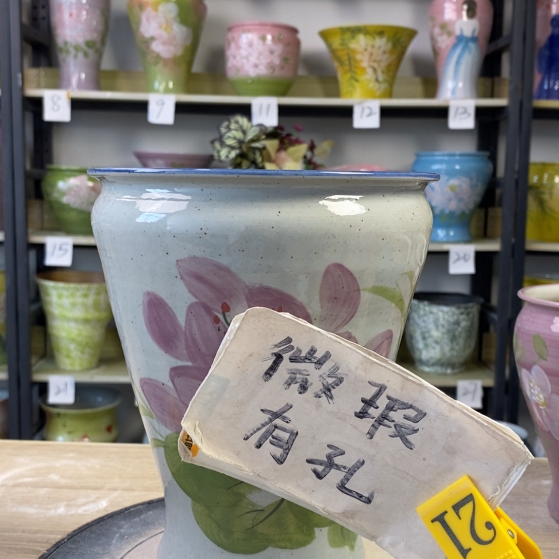 景德镇手工手绘陶瓷花盆