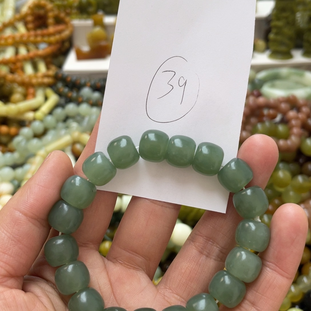 蛇纹石玉手链未镶嵌