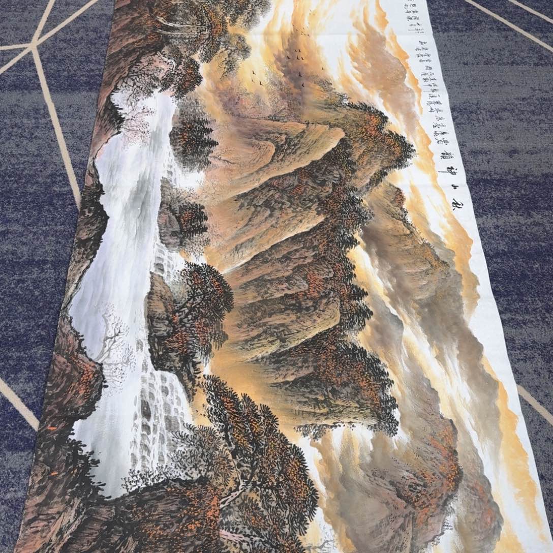 国画国画作品山水花鸟纯手绘