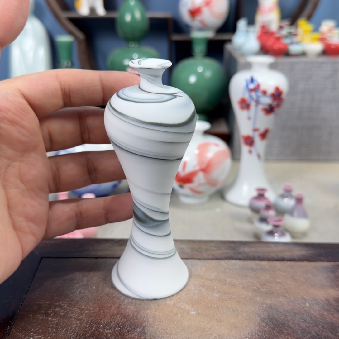 陶瓷手工小花器摆件