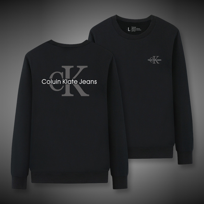 ColuinKlate黑色卫衣男士春秋季2025新款潮流百搭帅气圆领打底衫