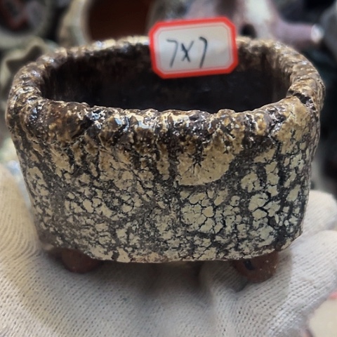 红陶粗陶花盆手工