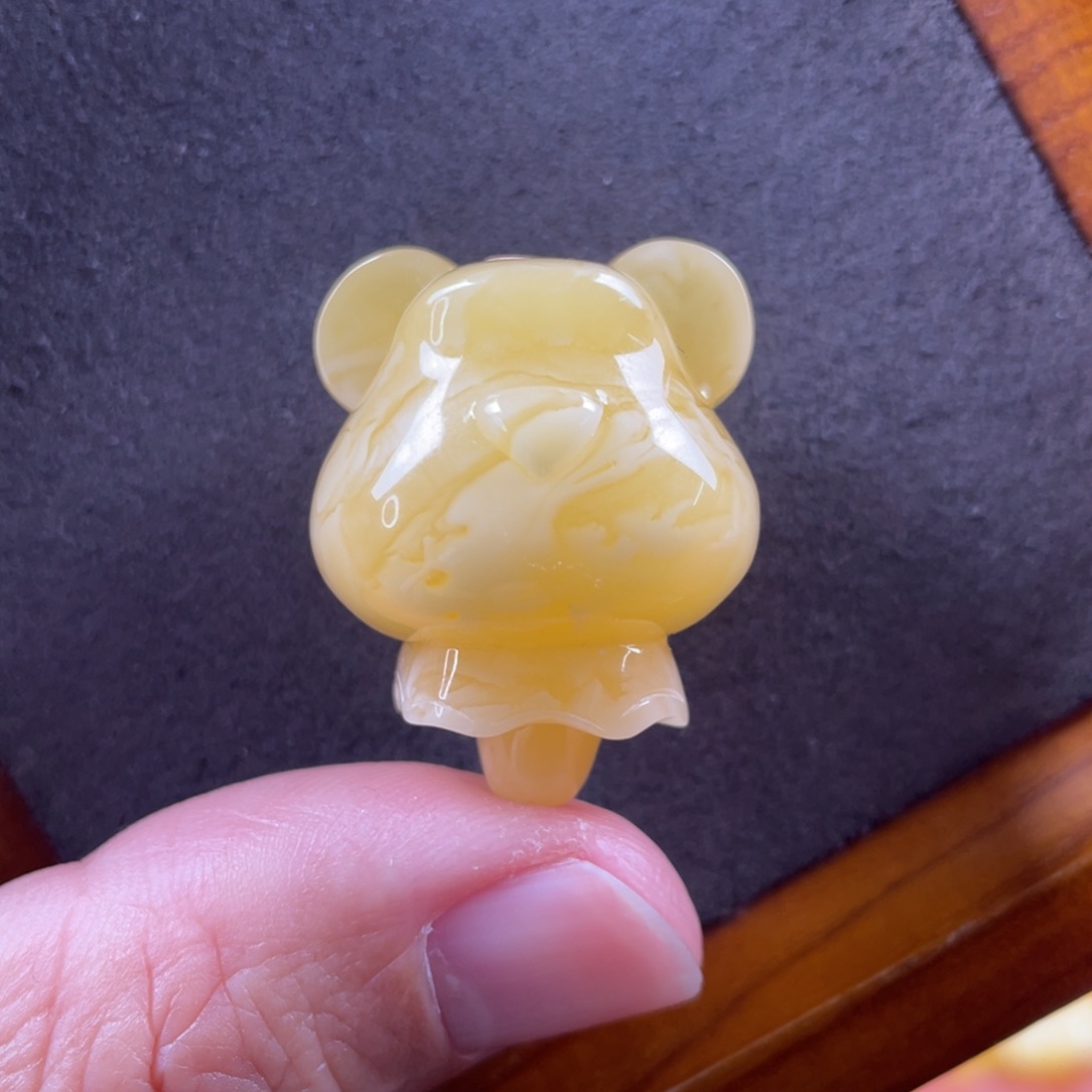 琥珀颈饰未镶嵌蜜蜡吊坠