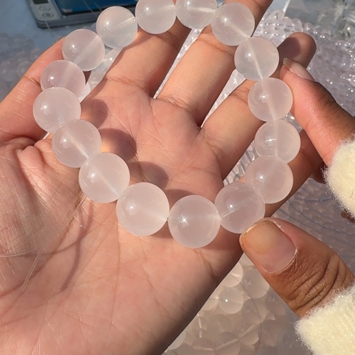 ***手链未镶嵌水晶奶白晶