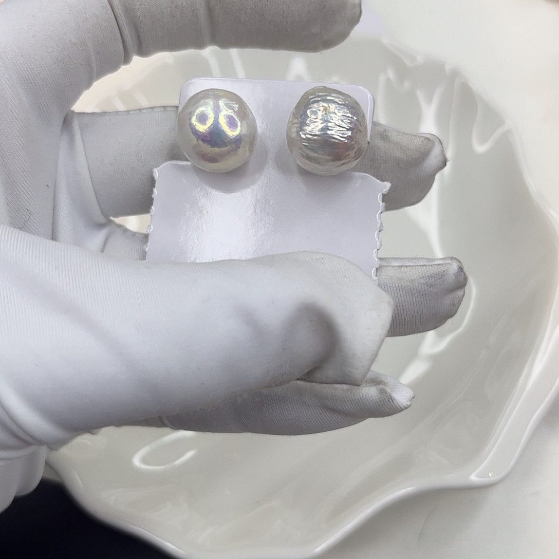 耳饰淡水珍珠银S925镶嵌