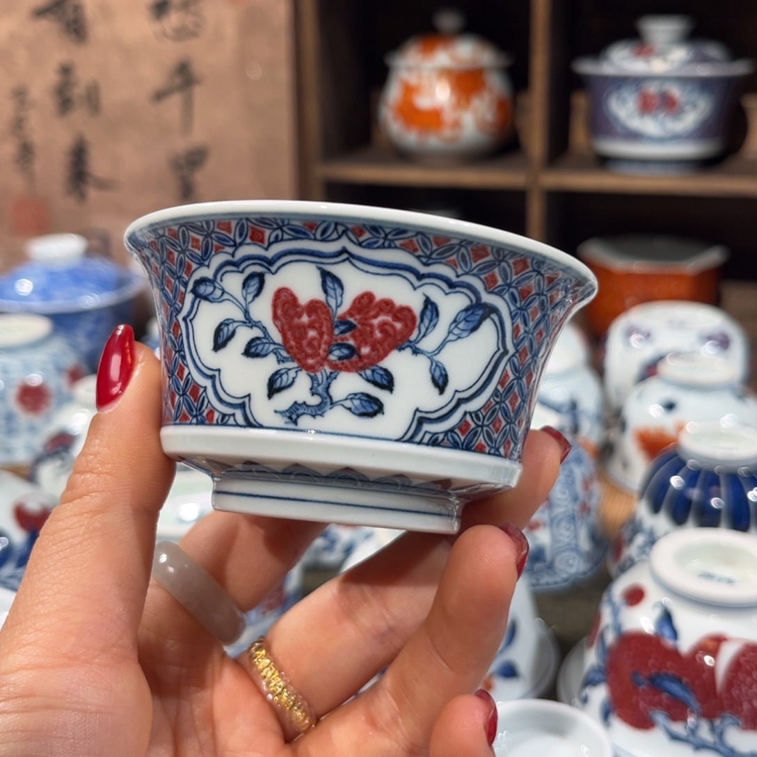 陶杯子景德镇陶瓷主人杯