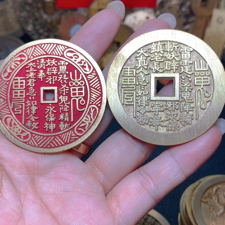 铜现代工艺品翻砂铸造山鬼两枚