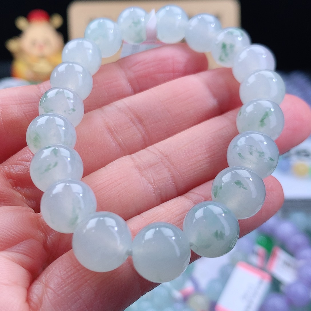 翡翠手链未镶嵌卡10mm