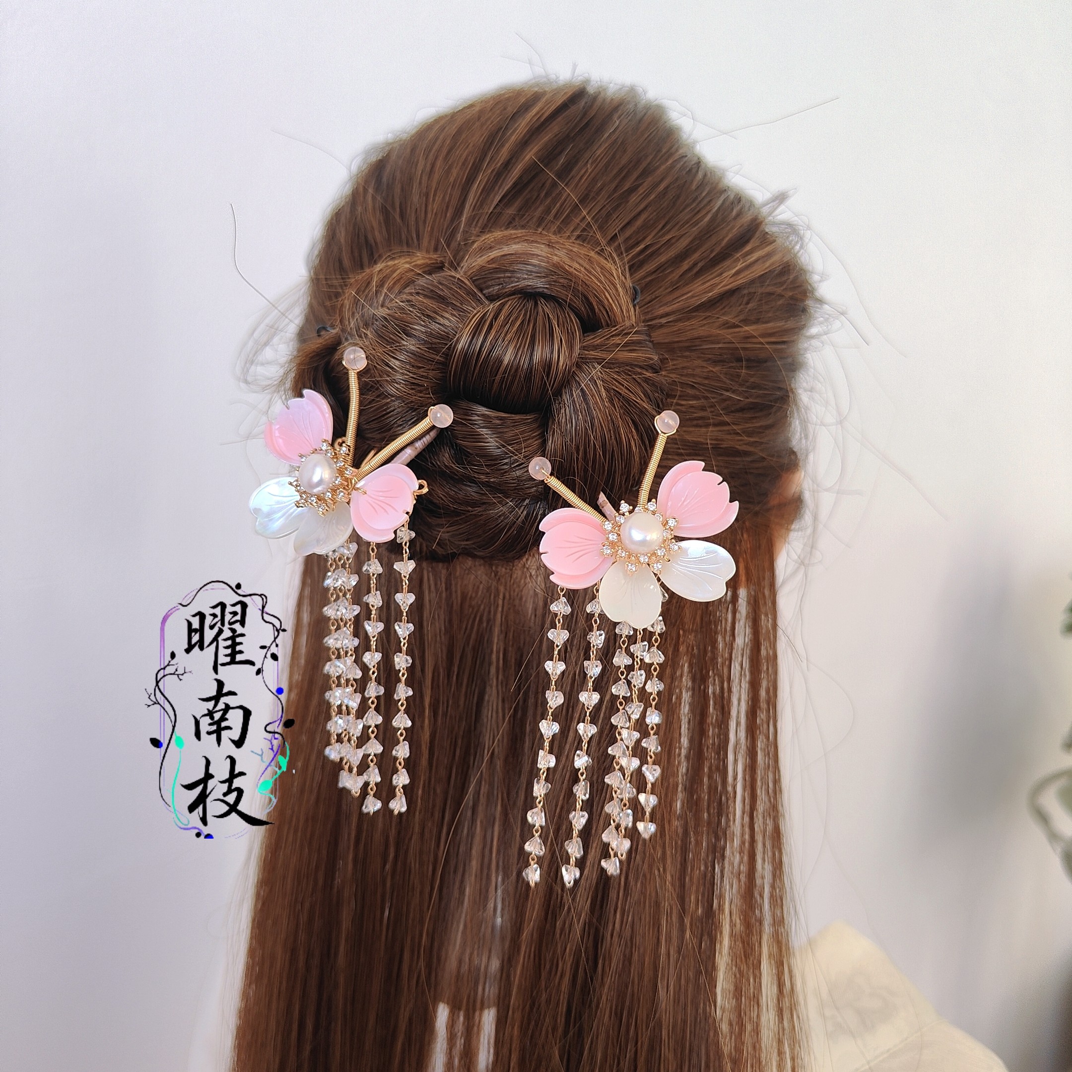 【12/21更新小钗发夹】天然石u钗[可改发夹款]古风配饰汉服no退no换