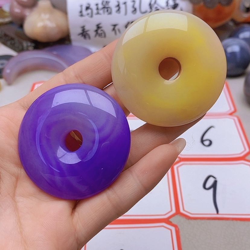 【闪购商品】未镶嵌玛瑙/玉髓珠宝半成品博*