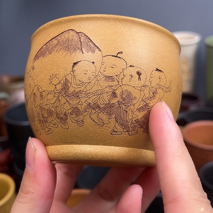 茶杯紫砂宜兴紫砂茶具正品