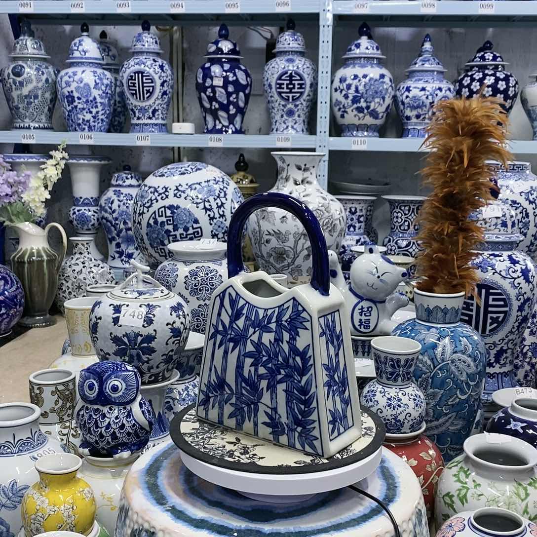 【闪购商品】摆件竹报平安瓷器摆件………………………………