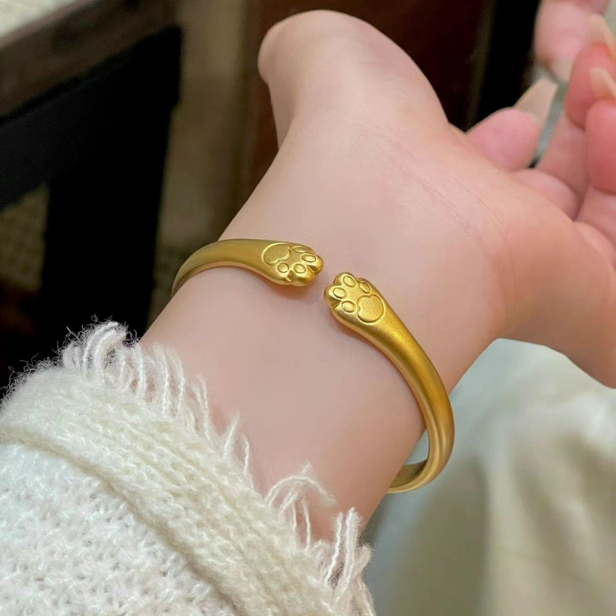  【清货专属链接】SZ1053 招财纳福猫爪手镯