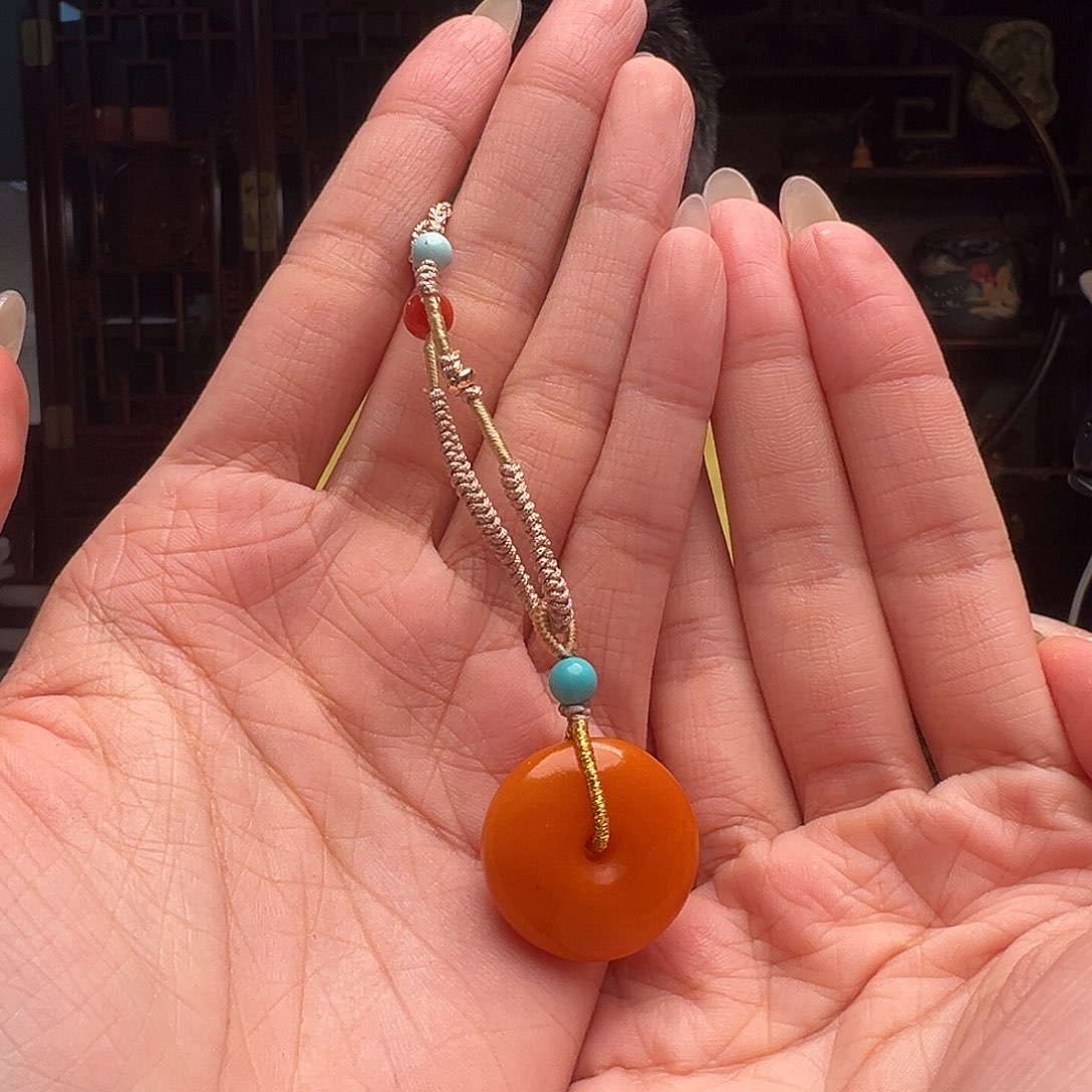 琥珀裸石未镶嵌老蜡QQ014