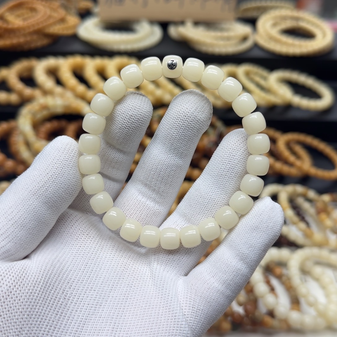 菩提根/象牙果手串8×9 5年 霜降 鬼工