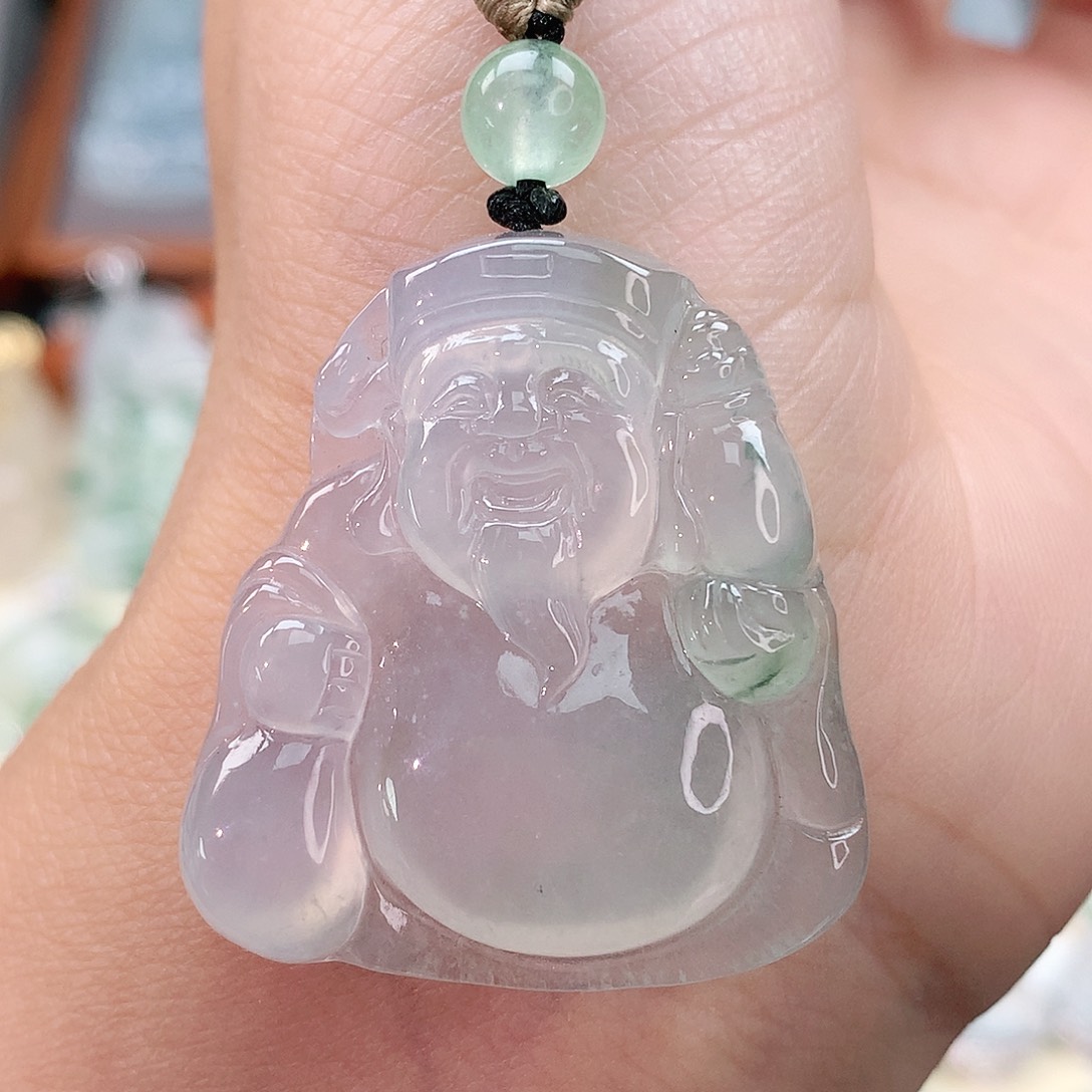颈饰未镶嵌翡翠财神爷