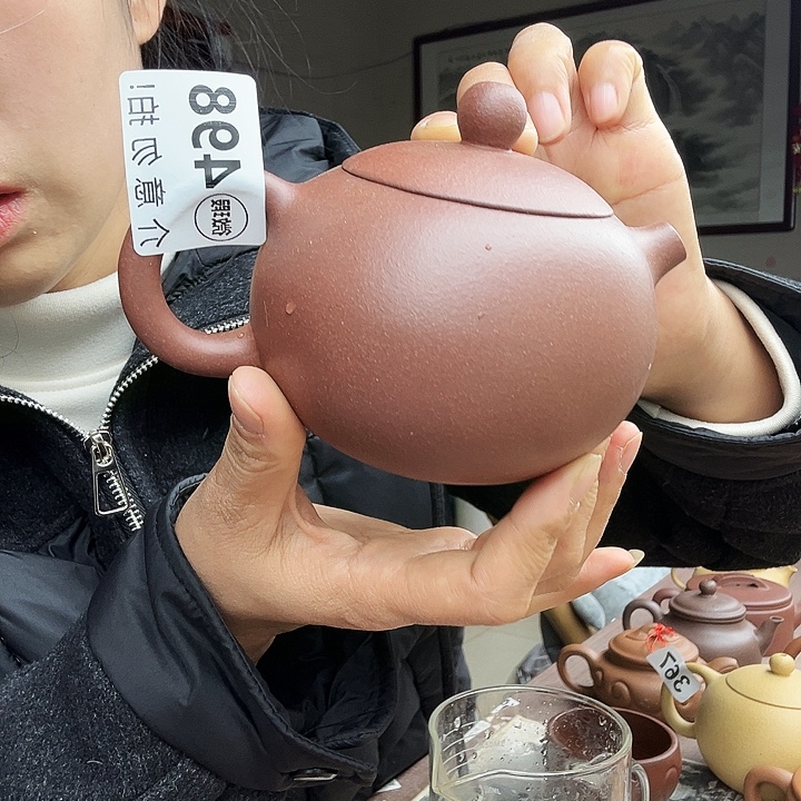 紫砂茶壶紫泥瑕疵300