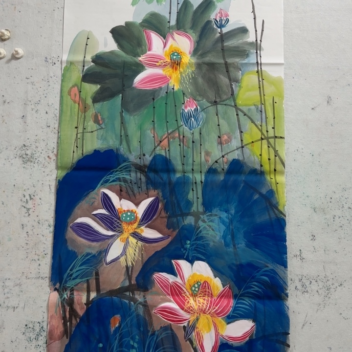 国画手绘国风国画作品