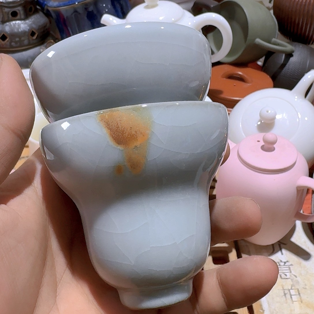 瑕疵茶具。介意勿拍