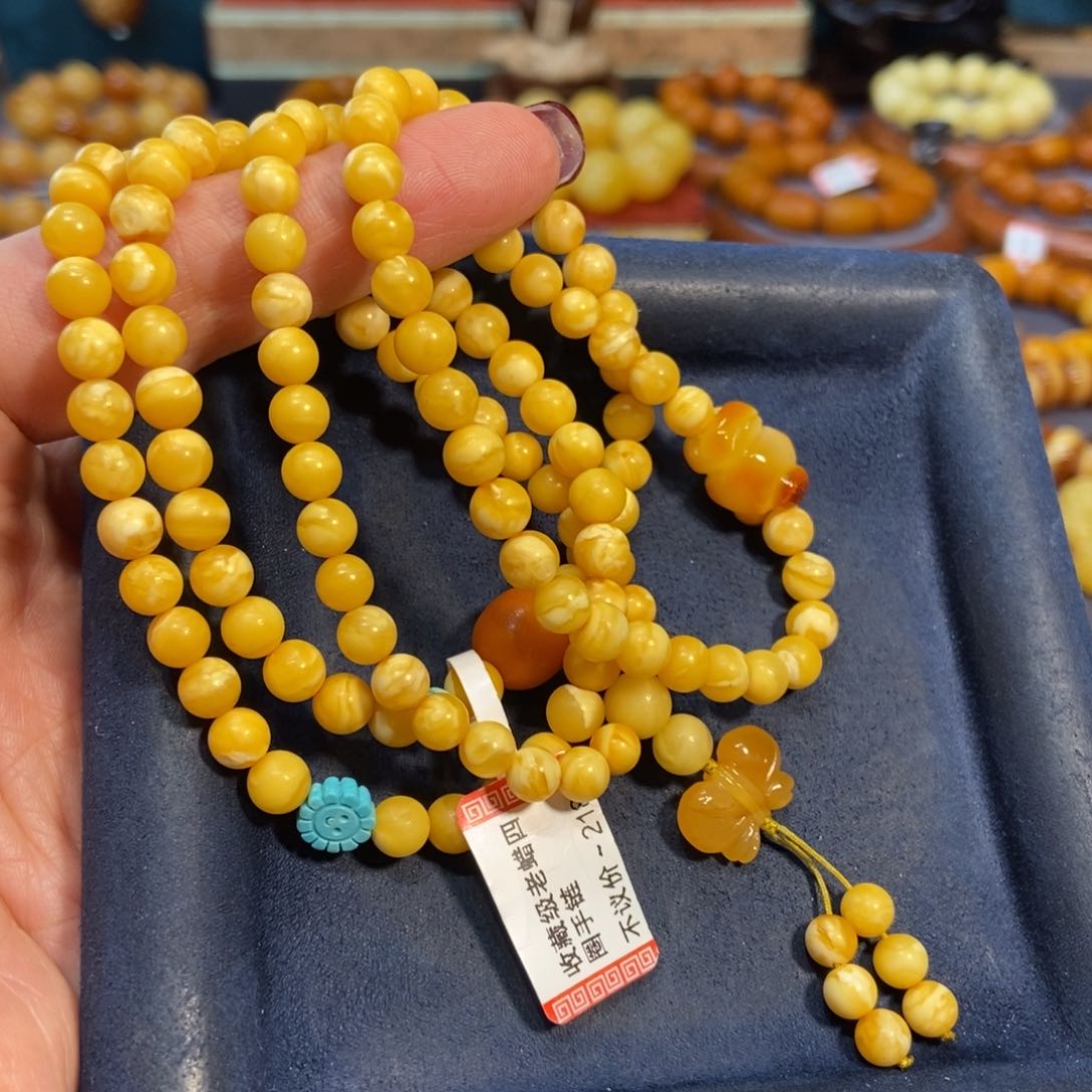 琥珀手链未镶嵌蜜蜡