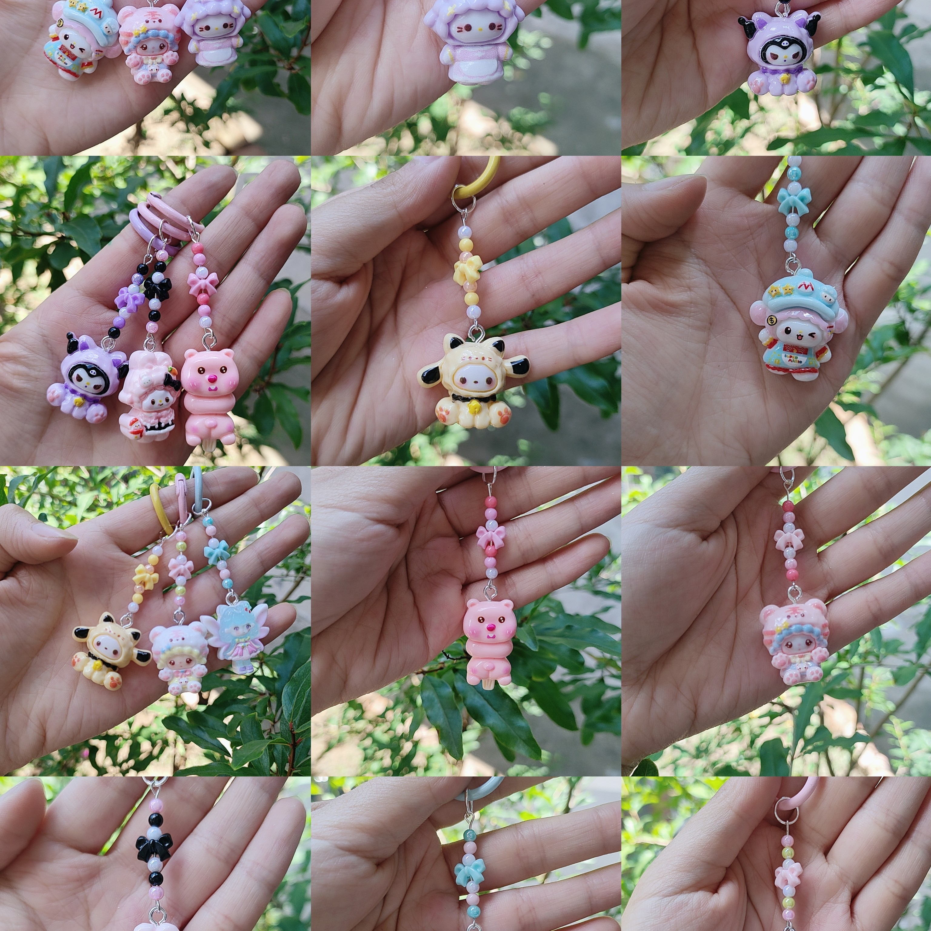 新款可爱卡通钥匙扣学生书包少女包包配饰闺蜜礼物
