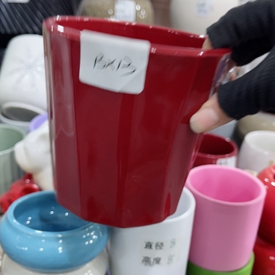 多肉绿植陶瓷花盆9.9包邮，有孔