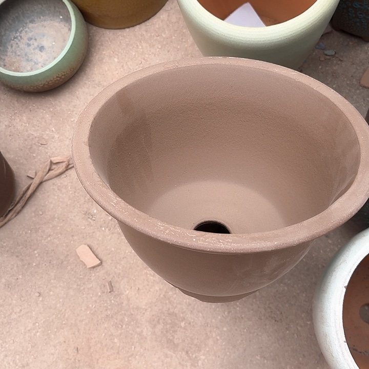 红陶微瑕花盆处理来啦