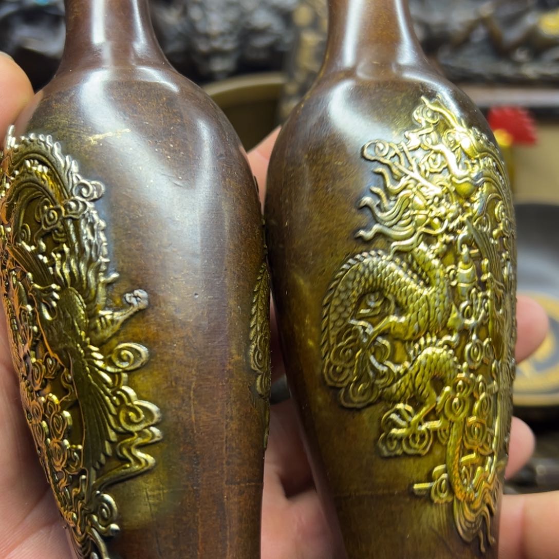 铜摆件欢迎欢迎你