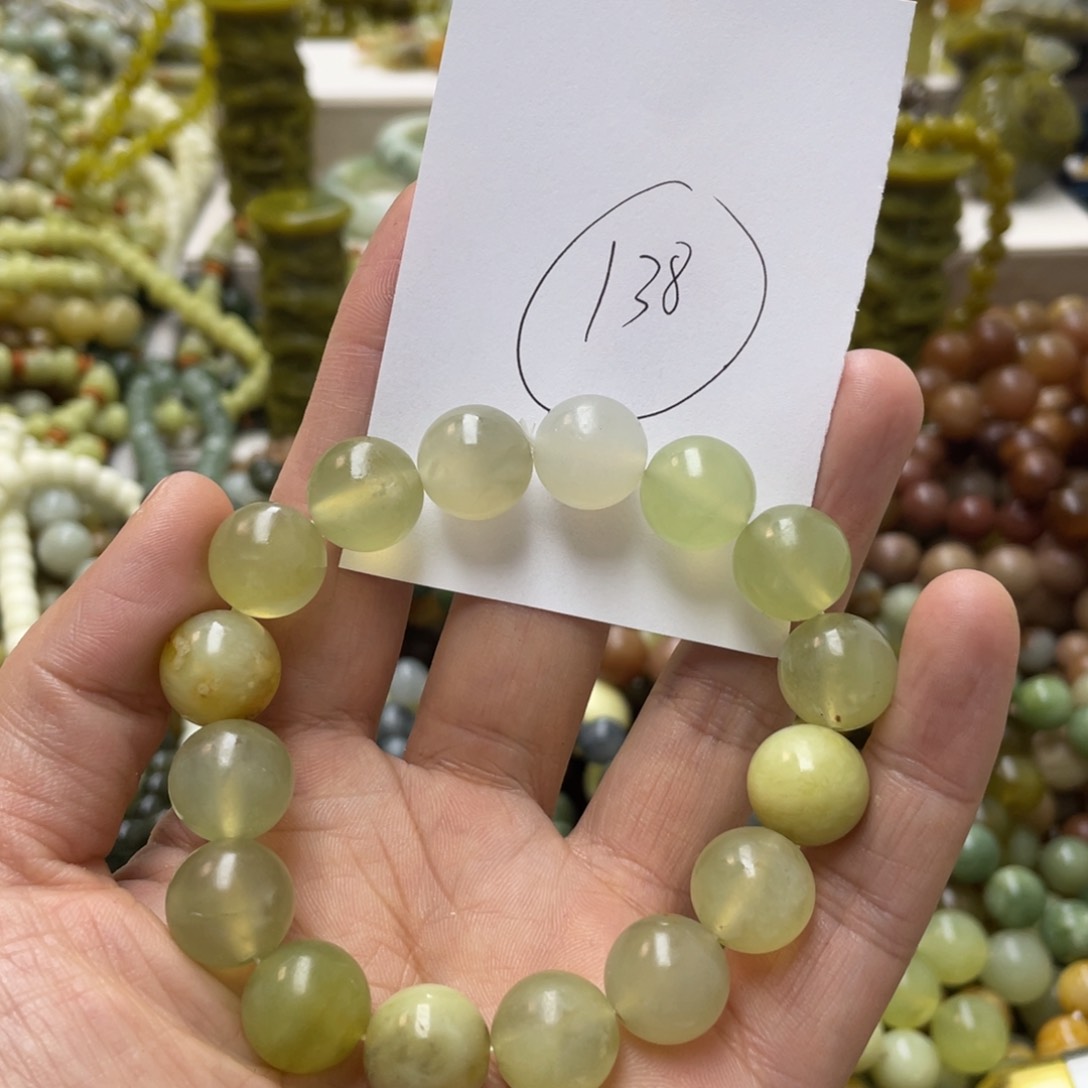 蛇纹石玉手链未镶嵌